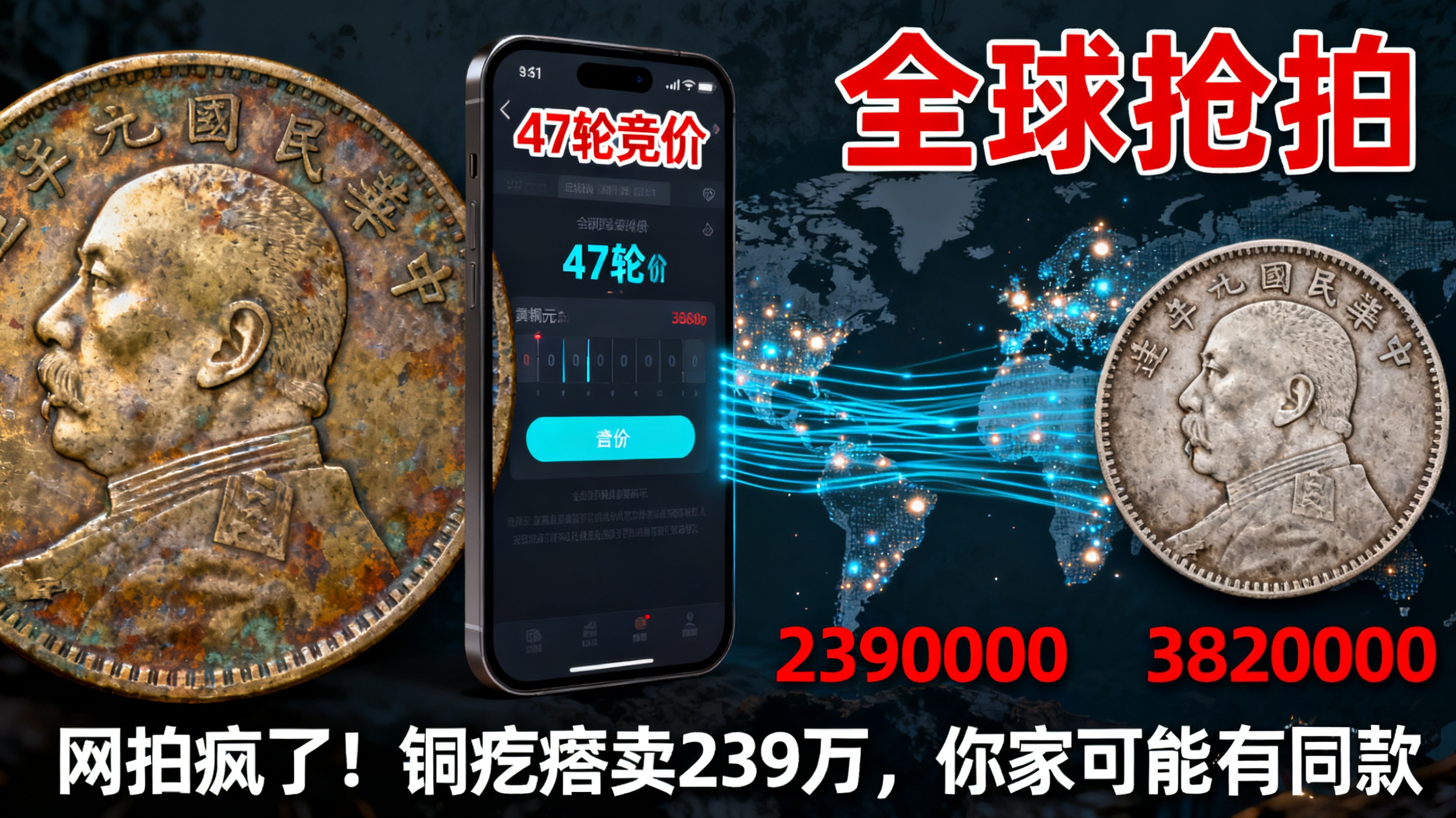 凌晨 3 点的疯狂竞价！网拍让银元铜币彻底 &ldquo;炸场&rdquo;